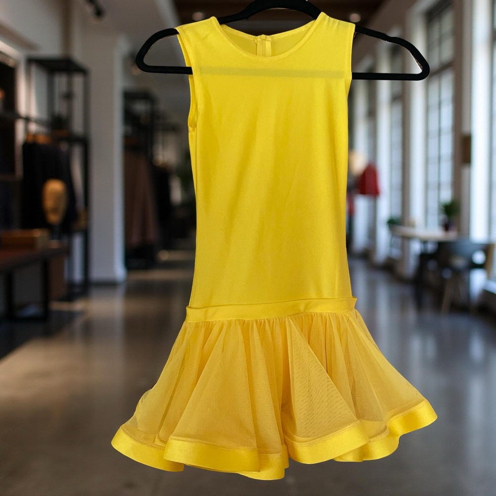 Charming Yellow Kids Dress